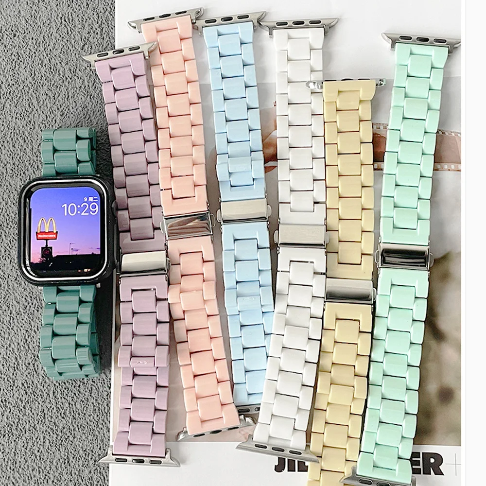 Candy Strap For Apple Watch band 44mm 40mm 41mm 45mm 38/42mm emovable link bracelet iwatch series 9/8/7/SE 6 5 4 3 ultra 2 49mm