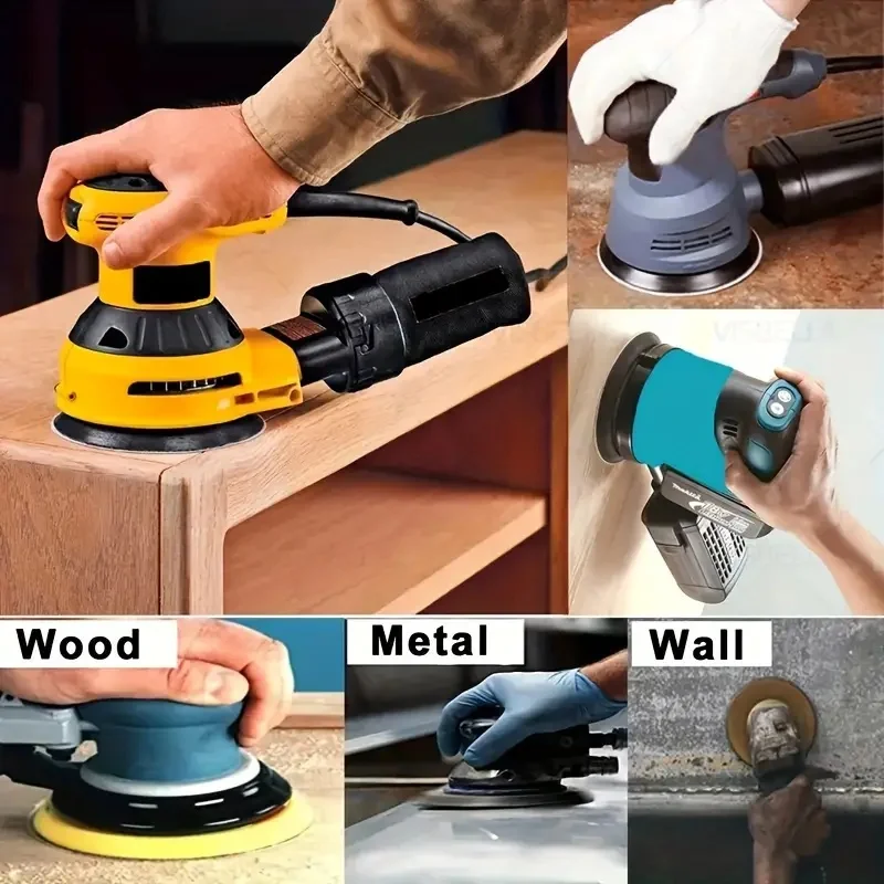 10/50/100 قطعة ورق الصنفرة الأصفر مع 8 ثقوب هوك حلقة الصنفرة 60-800 فريك 5 بوصة الرملي القرص أدوات جلخ #6