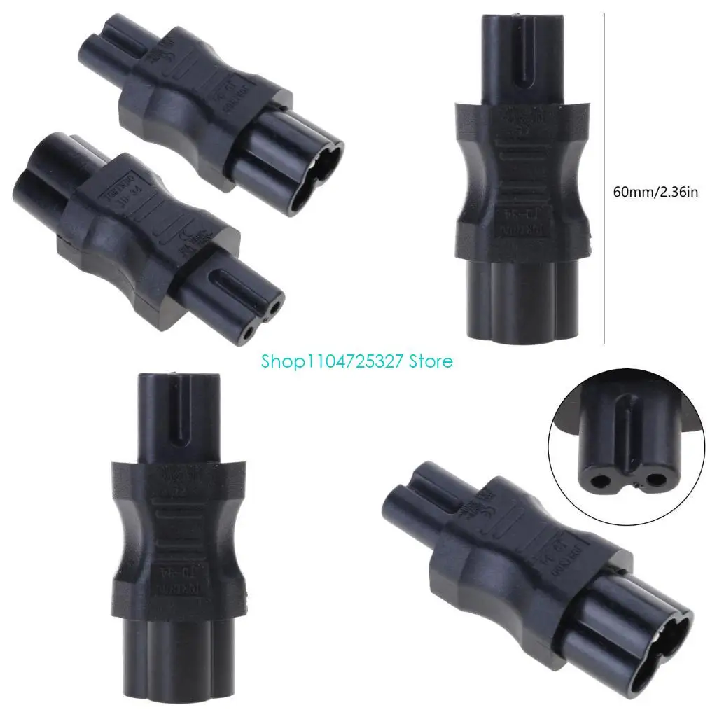 

D8KF IEC 320 2-контактный разъем C7 «мама» на разъем «клеверный лист» преобразователь адаптера переменного тока