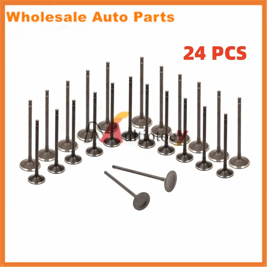 NEW 24PCS Intake Exhaust Valves 14711-P8E-A00 14721-P8E-A00 For Acura Honda Saturn 3.0 3.2 3.5 J32A1 J32A2 J35A4 A6 A7