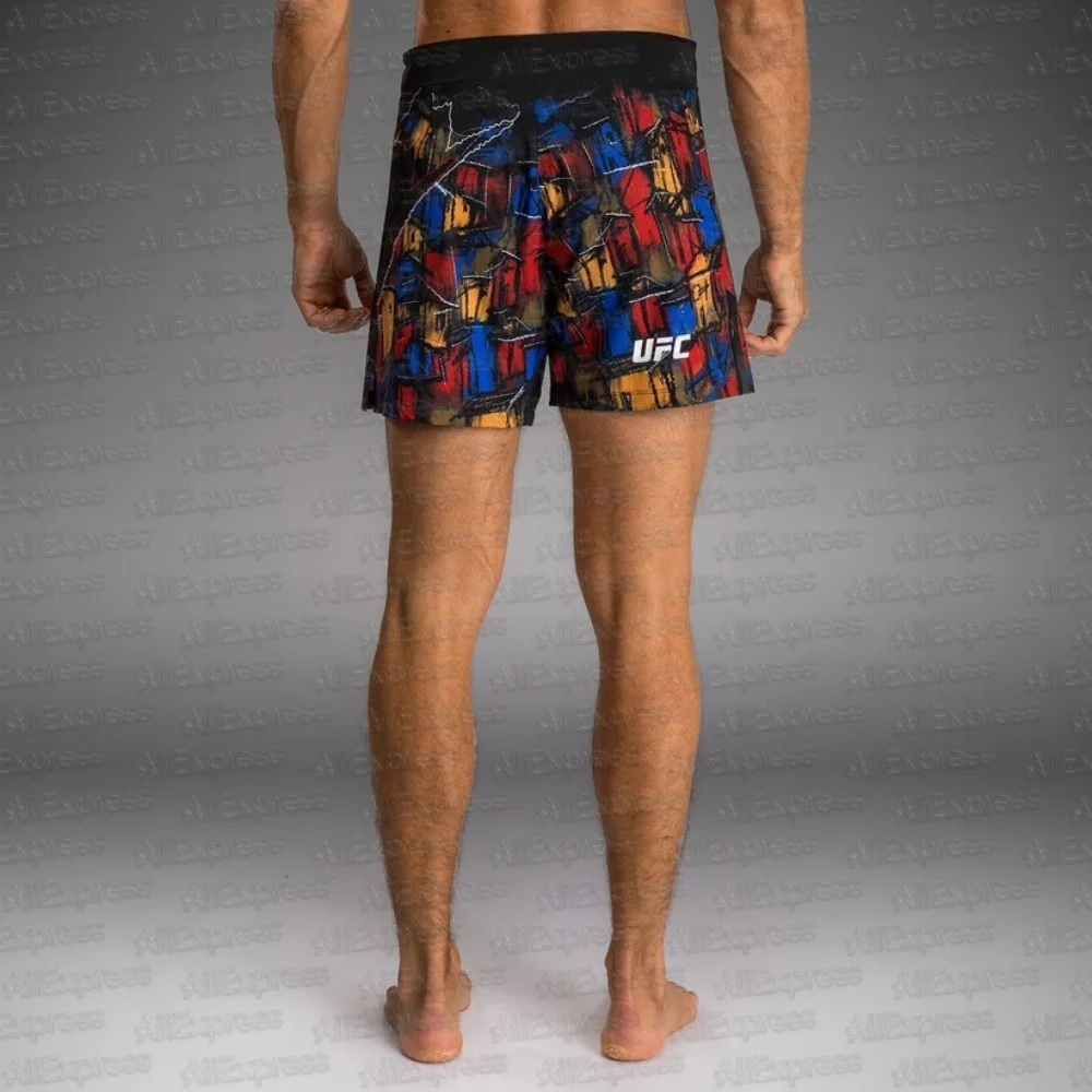 

2025 UFC Hot Summer Popular Boxing Competition Men's Quick Dry Shorts Fitness Breathable Sports Sweat-Absorbing Fighting Shorts