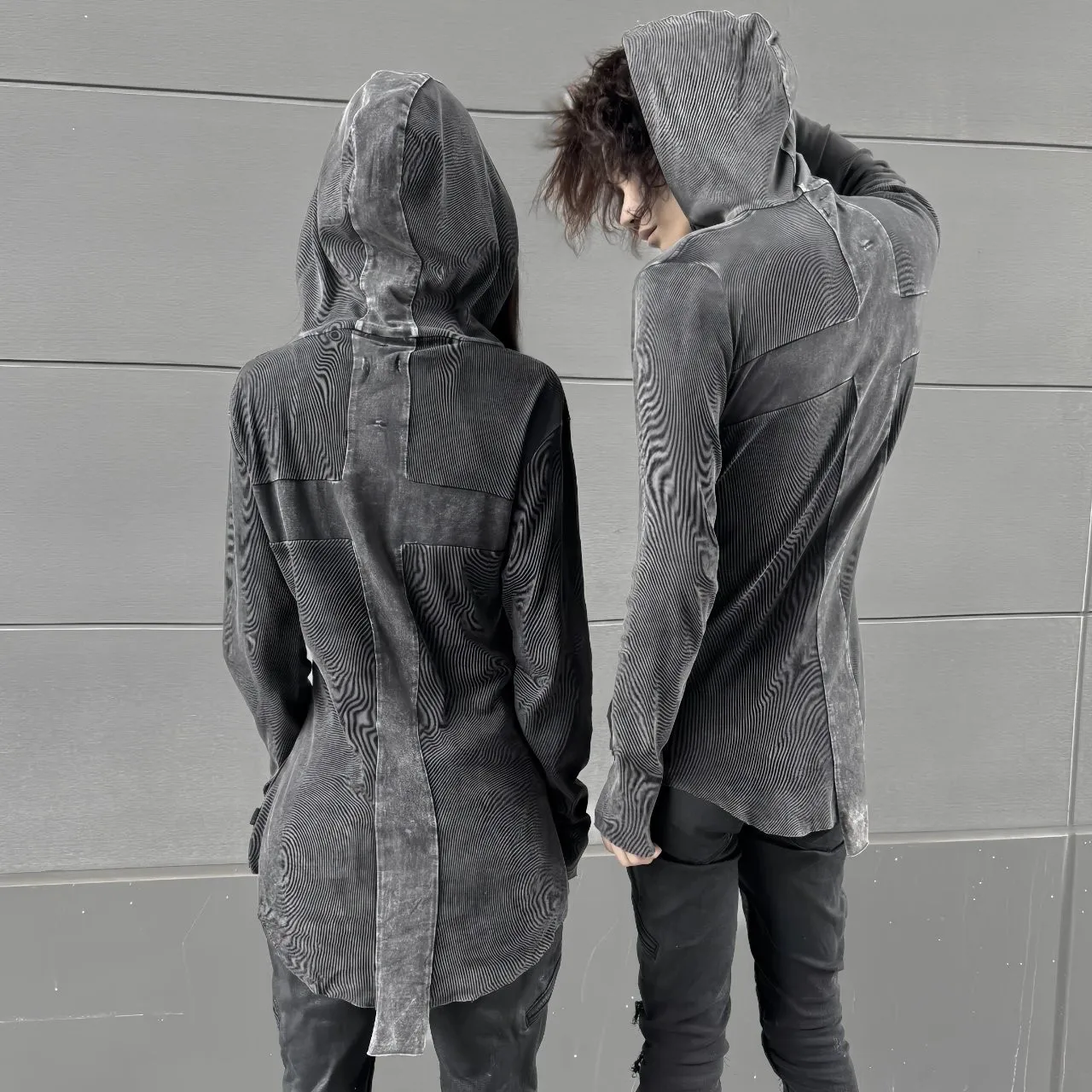 LGB Fried Snowflake Cross Sweater Visual Wasteland Hooded Jacket