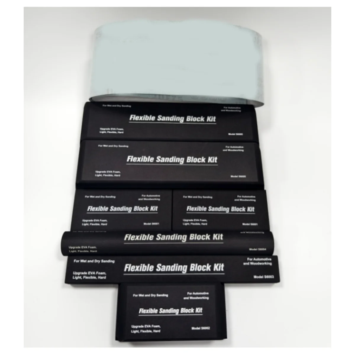 

A22I Sanding Block Kit of 7 with Sandpaper Sheet,Hand Abrasives Auto Body Sanding Block Set for Automotive Paint Sand