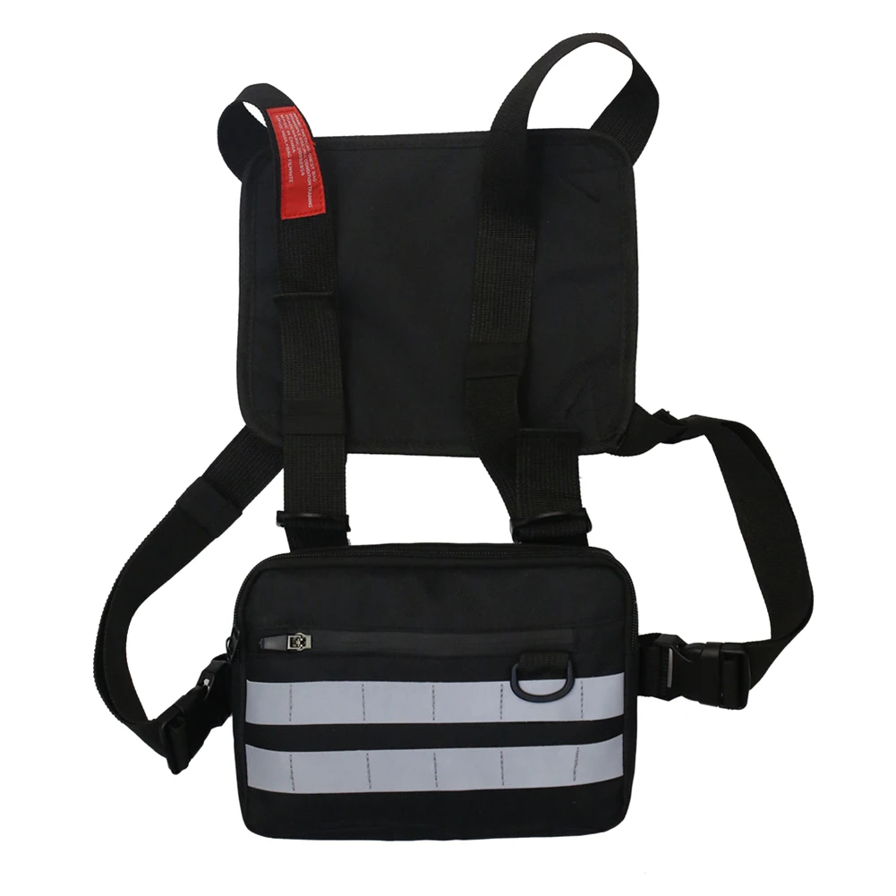 Multifunction Bag Belt Bag Pouch Packs Unisex Streetwear Vest Chest Bag Oxford Cloth Waistcoat Hip Hop Shoulder Pouch