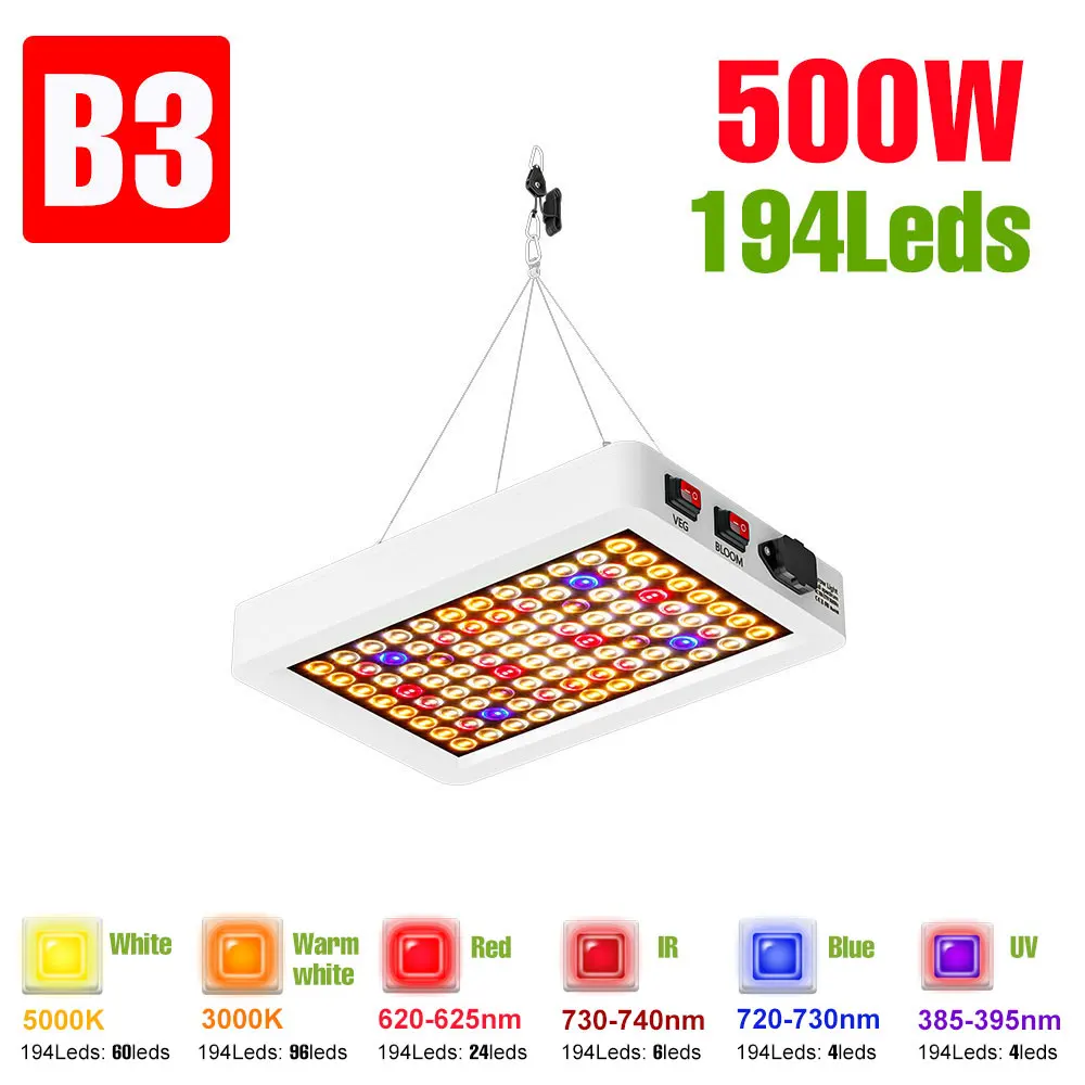 800W Led Kweeklampen Volledige Spectrum Hydrocultuur Teelt Plant Uv Lamp AC100-277V Voor Indoor Kas Tent Tomaat Groenten