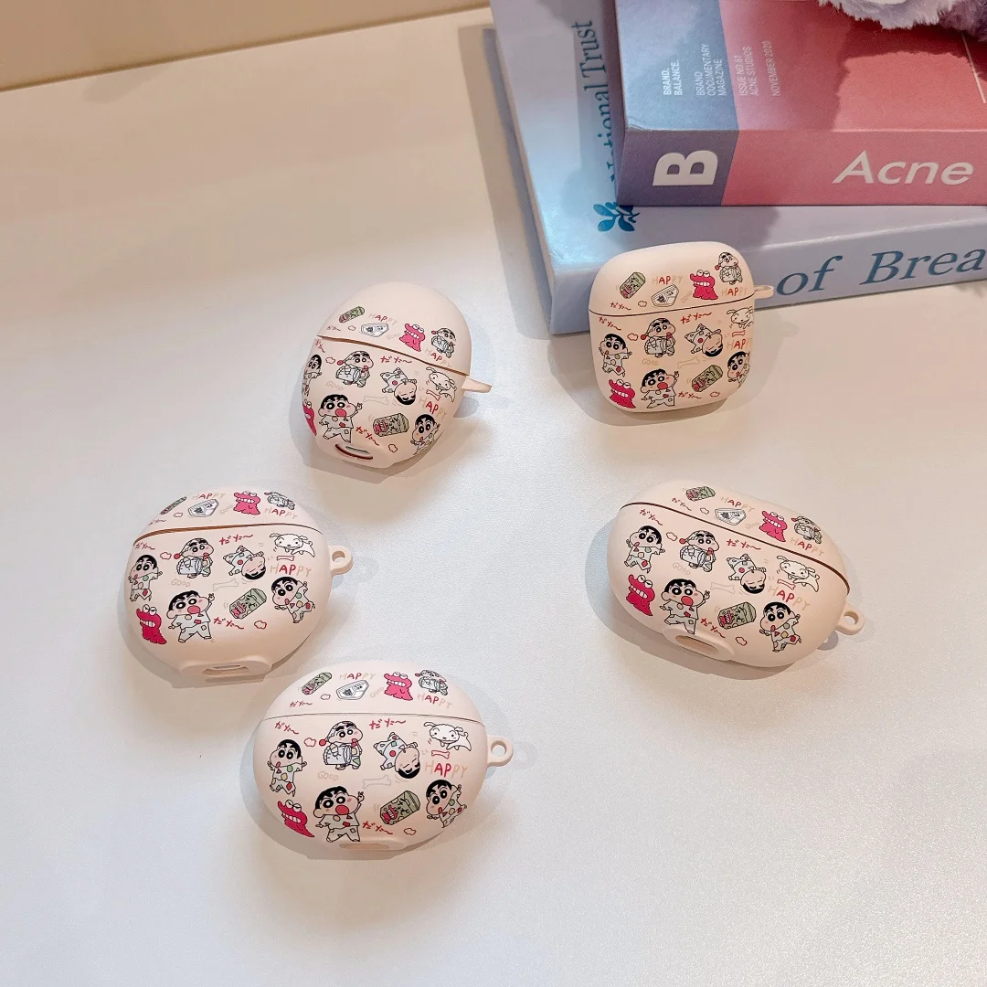 Милый чехол для наушников Crayon Shinchan для Huawei FreeBuds 3 4 5 i Pro Pro4 se2 Free Clip 6 6i Pro3 SHINCHAN, чехлы для наушников