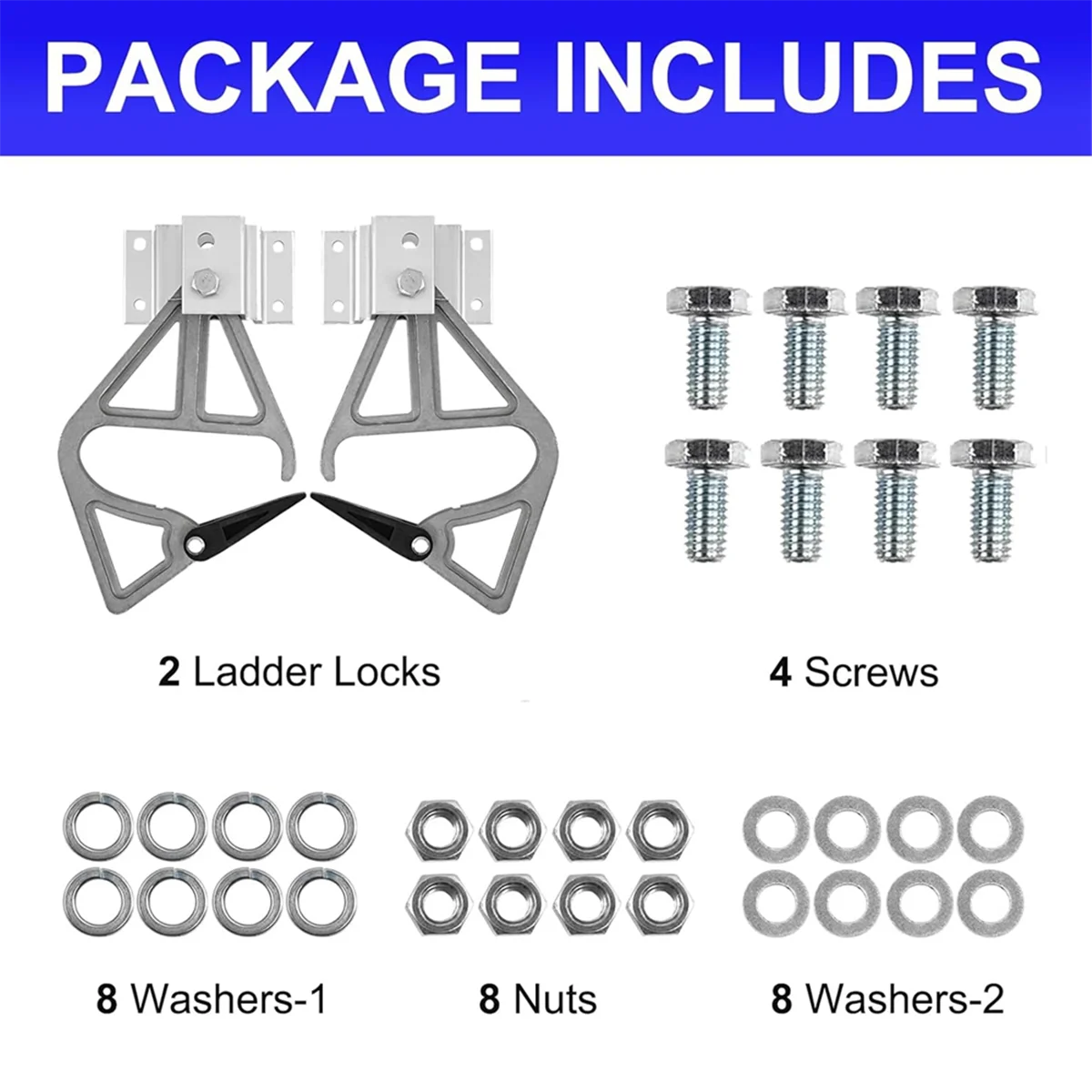 

extension ladder Aluminum Extension Ladder Locks Compatible with for Suitable for 28-11 Rung Lock KitExtension Ladder Accessorie