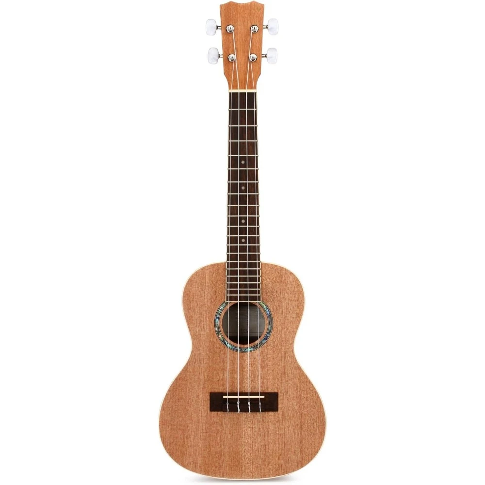 

24in Ukulele, Concert - Hand Crafted With Mahogany Top, Back & Sides, For Beginners & Professionals Ukulele