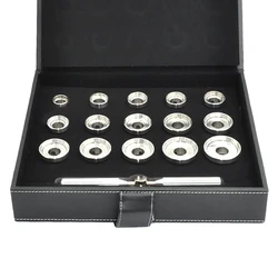 15PCS Watch Back Opener Dies Kit Wrench Type Professional Watch Repair Tools Watch Case Cover Opene Close Tools For Watchmakers