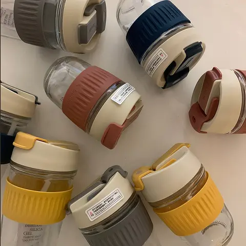 कोरियाई ग्लास पानी की बोतल पोर्टेबल ग्लास कप ढक्कन के साथ कॉफी दूध चाय रस विरोधी स्केलिंग स्कूल पेय बोतल उपहार के लिए 6 best sales डायर धूप का चश्मा - №3