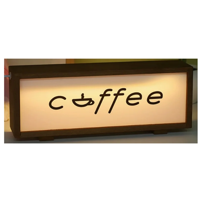 Prestazioni stabili: luce notturna in legno acrilico, cornice per foto, lampada da comodino per camera da letto, decorazione per il desktop di casa