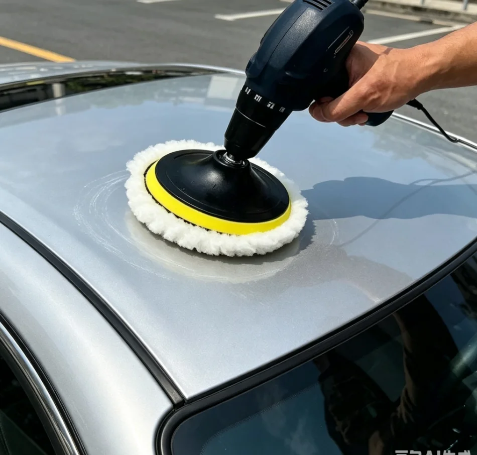 Kit de Polimento 5 Peças (3/4/5 polegadas) - Discos de Lã e Esponja para Polimento Automotivo e Cuidados com a Pintura - Acessórios Essenciais