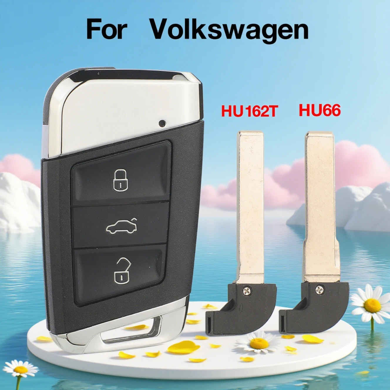 

jingyuqin Keyless go Remote Car Key Shell For VW Golf 7 GTI MK7 GOLF7 Touran Sharan Passat Polo Skoda Octavia Yeti Superb Seat