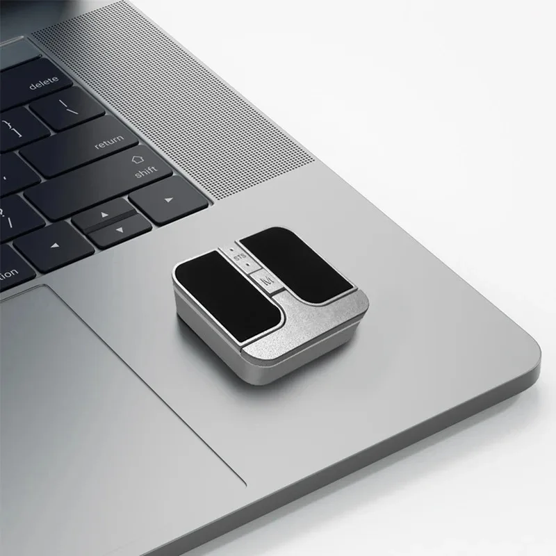 mini-souris-carree-souris-d'ordinateur-sans-fil-3-modes-bt-24g-usb-silverjas