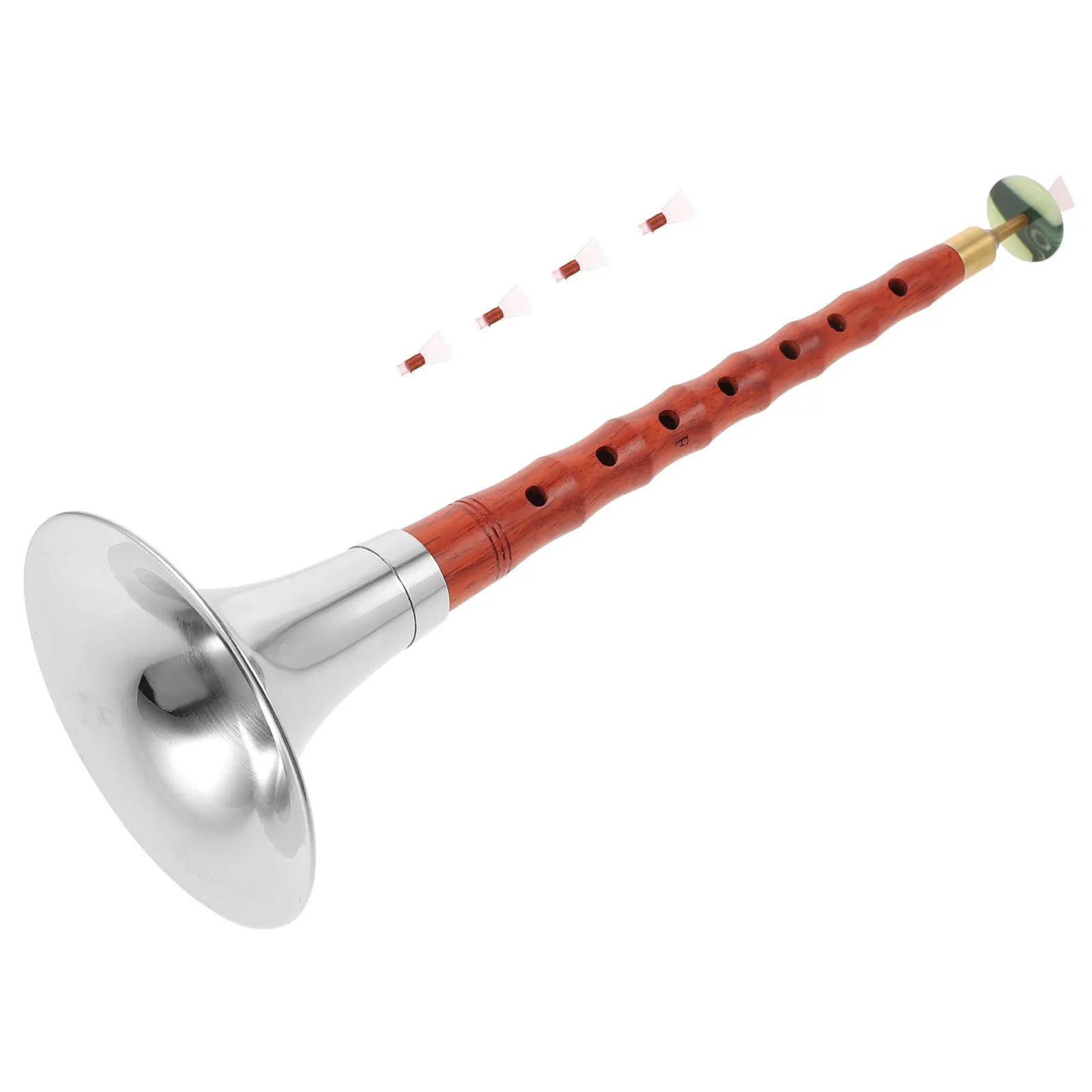 

1Set Professional Wood Suona Instrument Chinese Wind Music Tool for Beginners Lightweight Portable F-Key