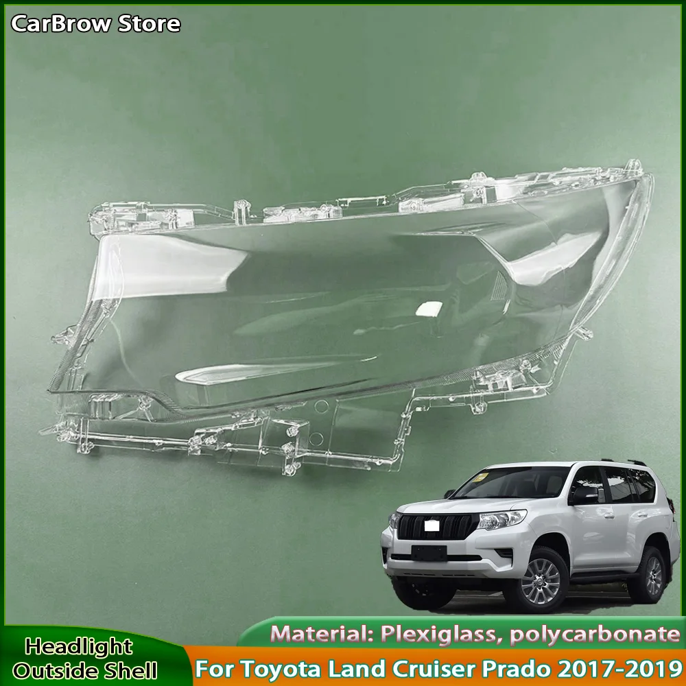 

Крышка фары для Toyota Prado 2017 2018 2019, корпус фары, маска, прозрачный абажур, линза, автозапчасти