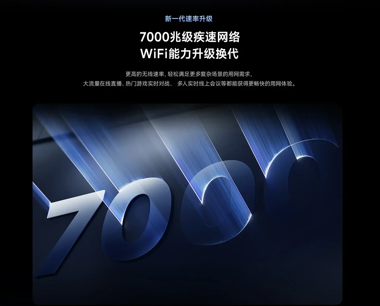 Xiaomi Mi Router BE7000 Tri-Band WiFi Repeater VPN 1GB Mesh USB 3.0 IPTV 4 x 2.5G Ethernet Ports Modem Signal Amplifier PPPoE