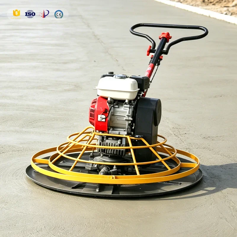 Handheld Battery Powered Concrete Power Trowel Machine for Wall Putty Sander Floor Stiffener Plaster Finishing