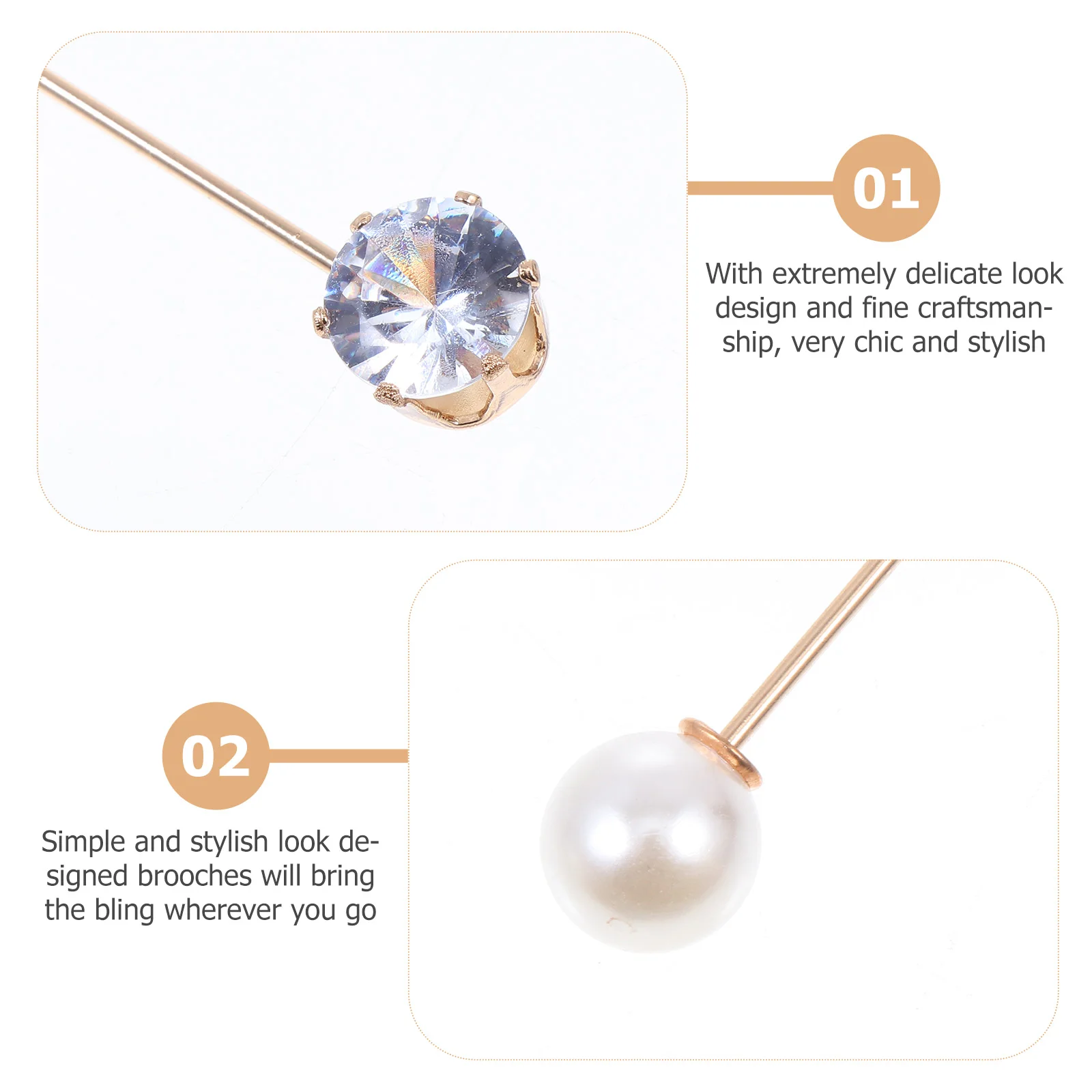 

10Pcs Waist-Adjusting Anti-Exposure Brooches Jeans Clothing Jewelry Fashion Brooches Delicate Accessories
