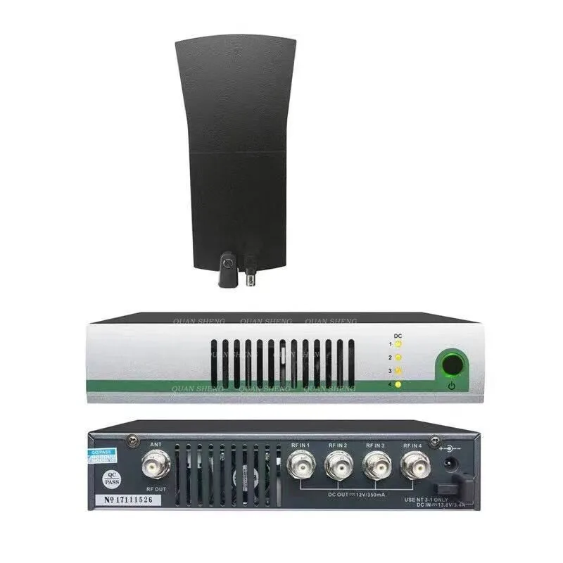 UHF Signal Amplifier Combiner Splitter AC3 Active Antenna Distribution Microphone For In Ear Wireless Monitor System