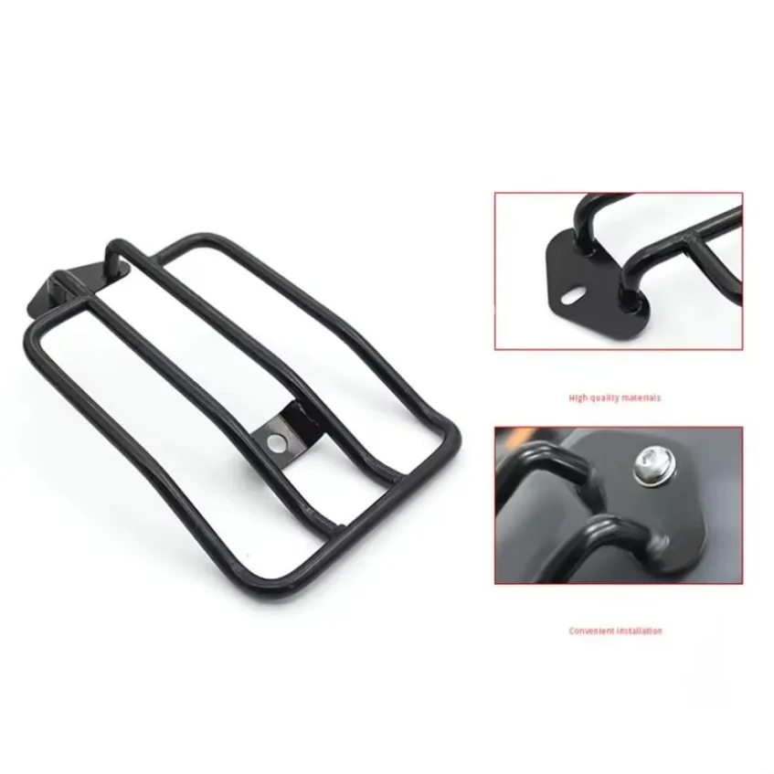 Motorcycle Luggage Rack Support Shelf Retro Stainless Steel Short Rear Tail Rack Modified Accessories