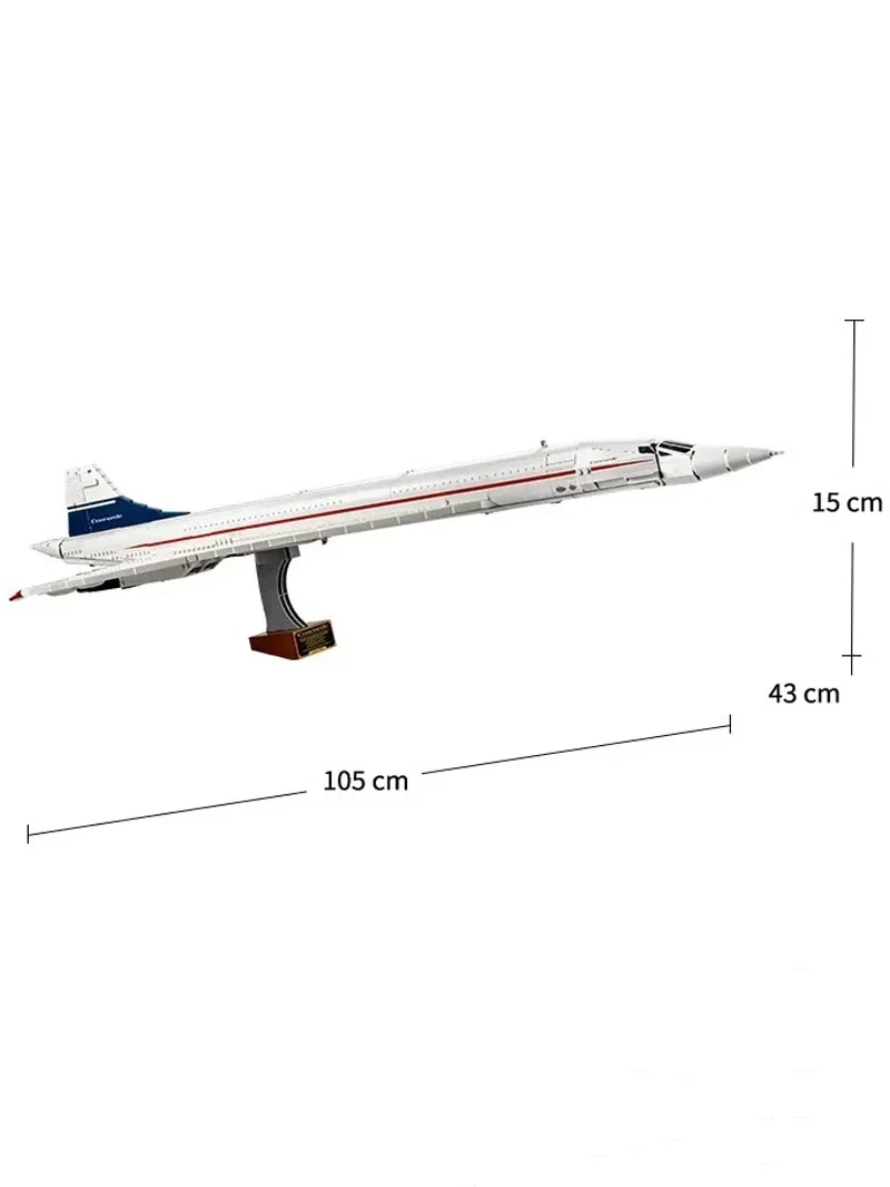 2025 Kalein new aviation series Concorde Airbus aircraft building block model toy 10318 children's Christmas gift2083PCS