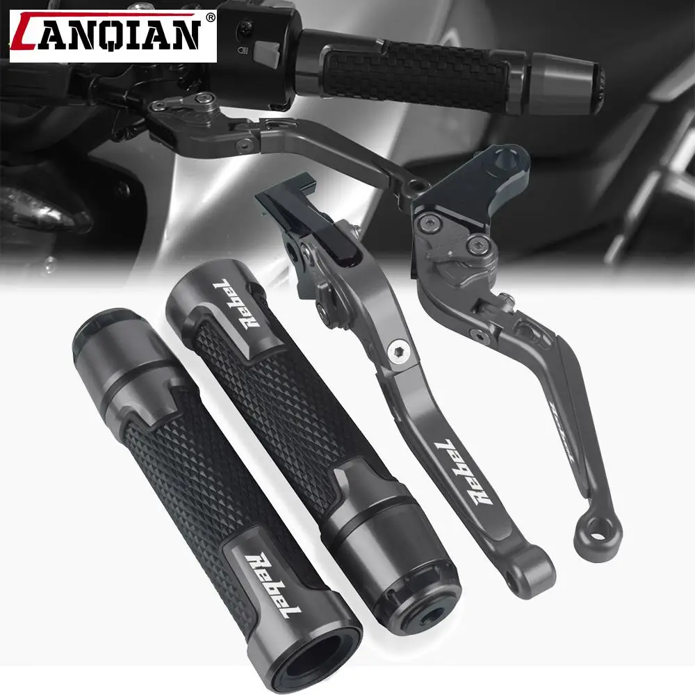 

Motorcycle Brake Clutch Levers Handlebar HandGrips end For Honda REBEL CMX250C 1987 CA250 CMX 250C 1996-2011 2010 2009 2008 2007