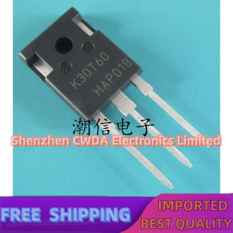 

10PCS-20PCS K30T60 IKW30N60T 30A 600V TO-247 Best Quality