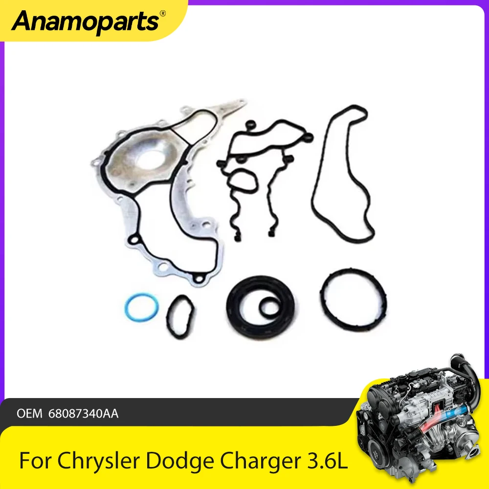 Peças de motor kit junta da bomba água caber 3.6 l gás para chrysler dodge charger jeep wrangler 3.6l v6 dohc oem 68087340 AA 2011-2015