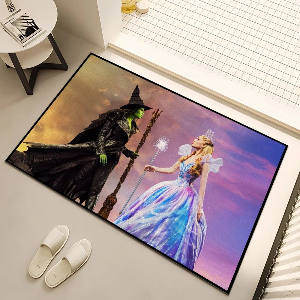 뮤지컬 판타지 영화 w-wicked for good 작은 카펫 러그 홈 데코 침실 매트 복도 발코니 입구 도어매트 장식