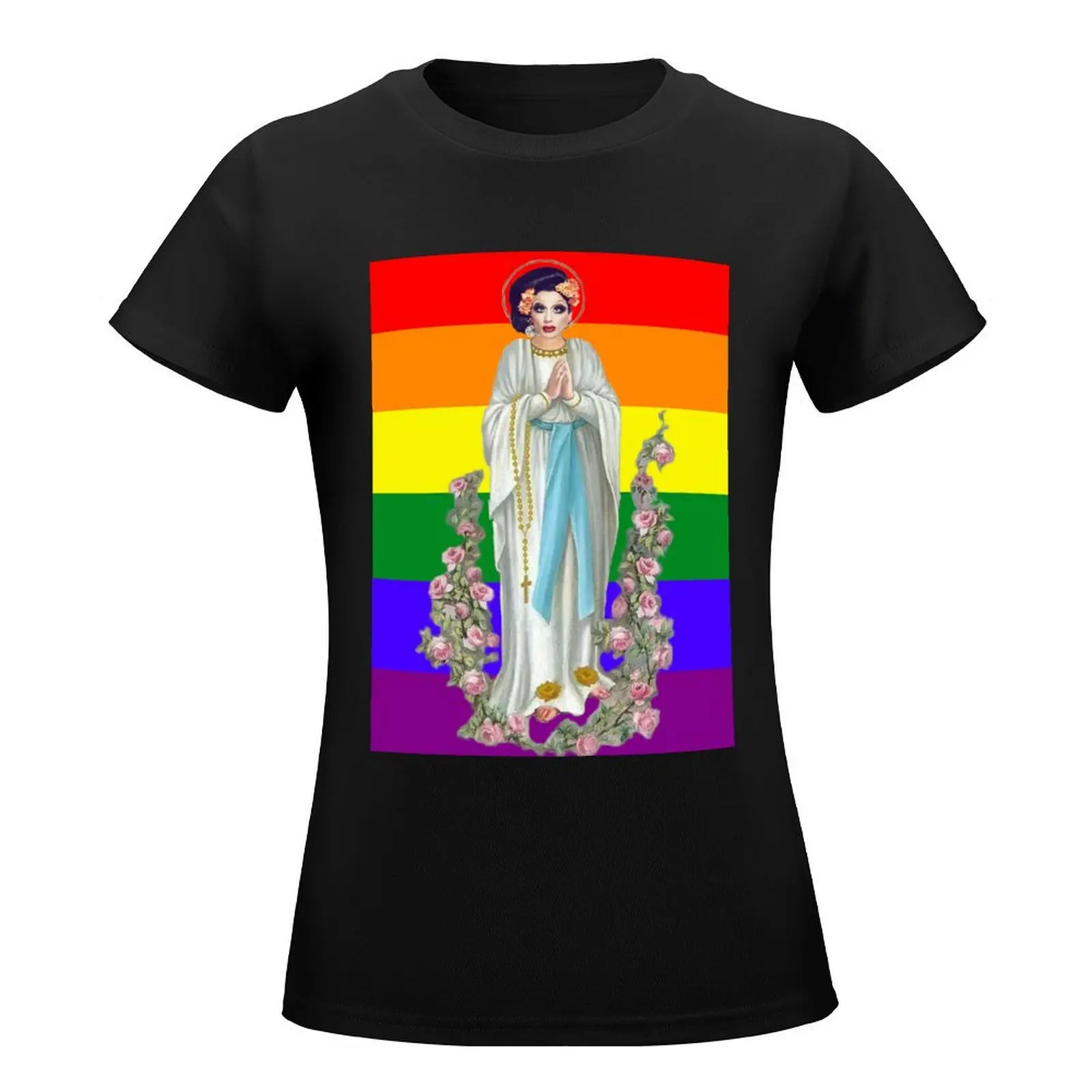 Bianca Pride T-Shirt cute tops female Blouse Aesthetic clothing t-shirts for Women cotton