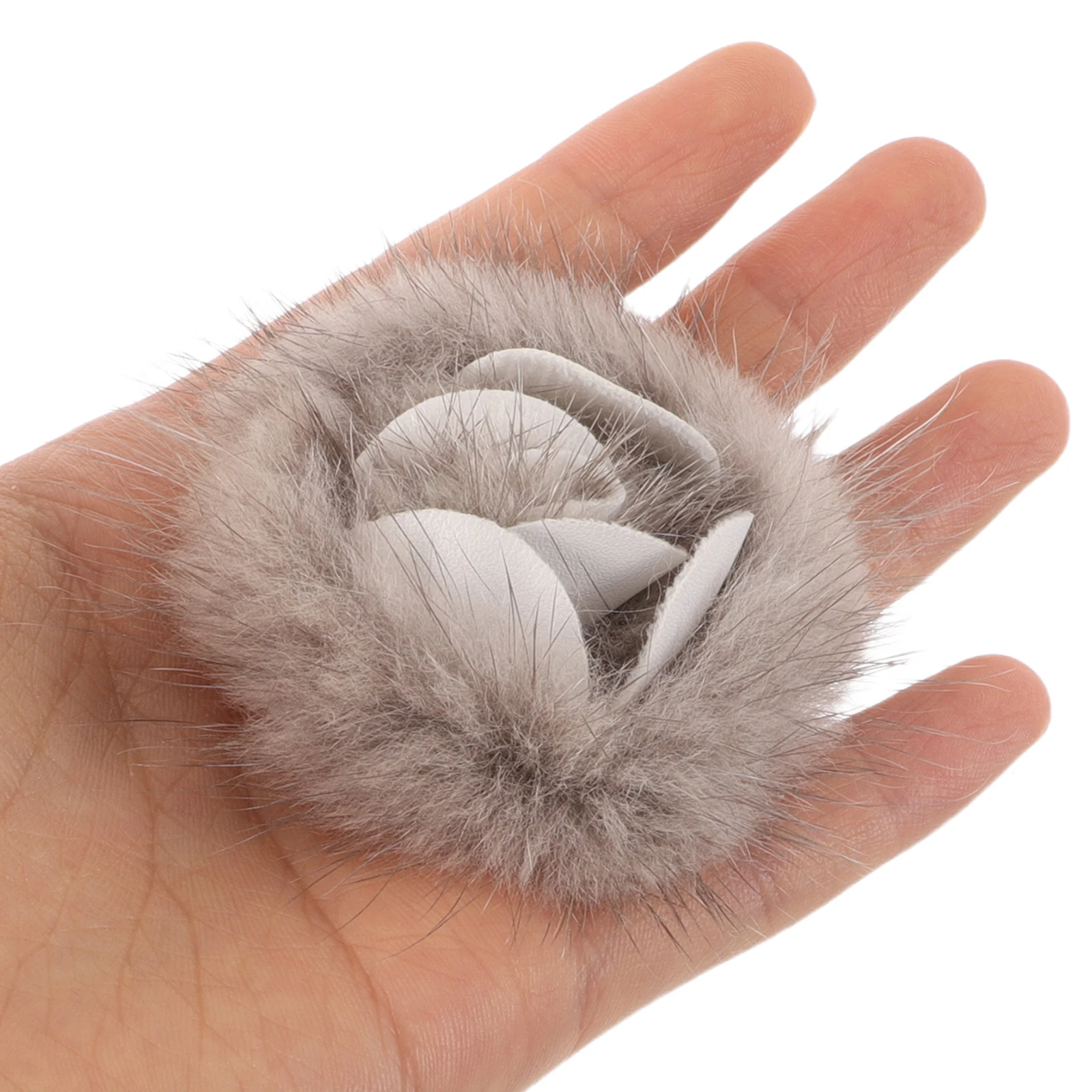 

1Pair Fox Hair Shoe Clips Detachable Clip on Decorations for High Heels Wedding Bridal Charms Shoe Clips