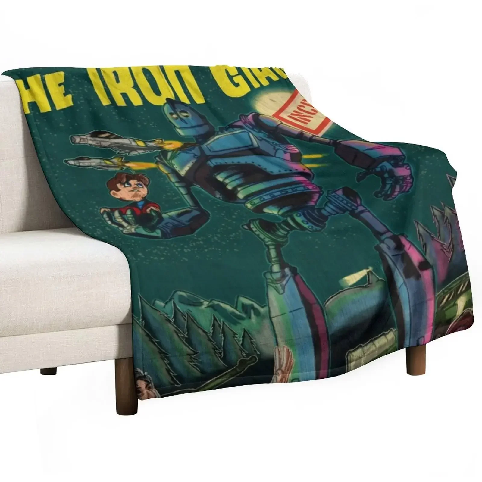 

The Iron Giant 20th Anniversary Poster Throw Blanket decorative Shaggy Blankets