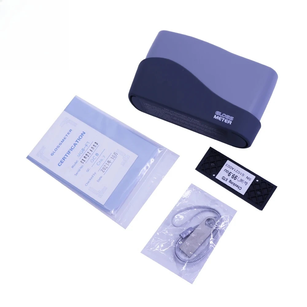 MG6-F1 Gloss Meter, 60 Degree Angle 0-199.9GU Gloss Tester for Marble, Paints, Varnishes, Printing Ink