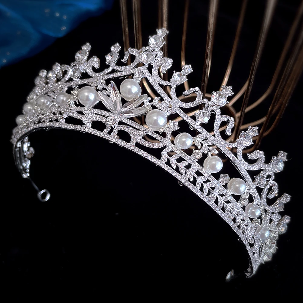 

Bridal Tiara Rhinestone Crown for Women Wedding Hair Accessories Birthday Tiaras Crowns Reusable Elegant Headpiece