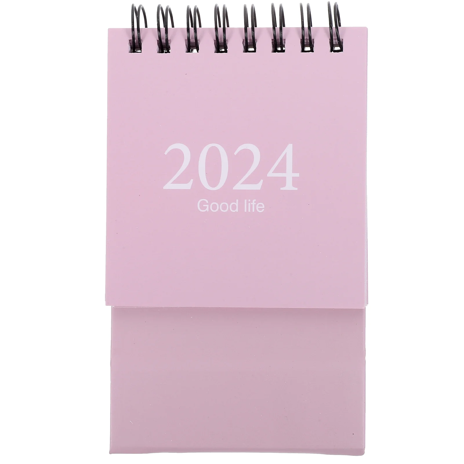 Kalender 2024 Kertas Dekorasi Flip Ornamen Desktop Meja Inggris Sederhana Mini untuk Meja Kantor Advent