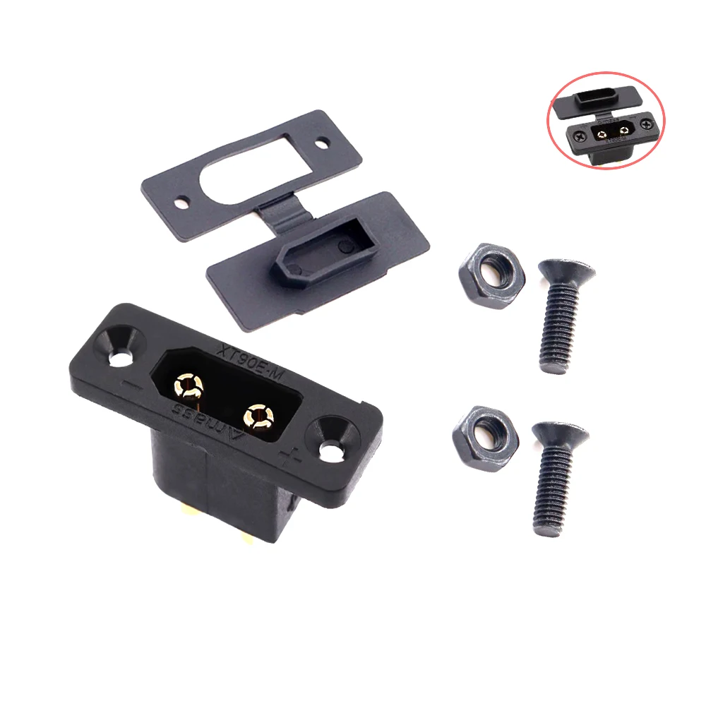 1PCS XT90E-F XT90E-M Mountable Battery Connector Gold-plated XT90 Male Female Plug Socket for RC Lipo Battery Drone Power System