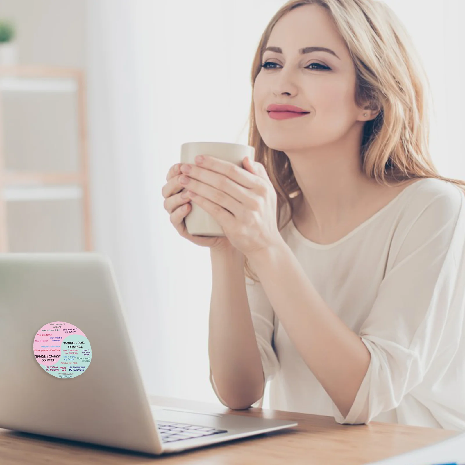 PVC المغناطيسي العاطفة يين يانغ ملصق واضح النص المشاعر عجلة صائق الكمبيوتر المحمول الفريزر ملصق مزخرفة تحفيزية هدية #2