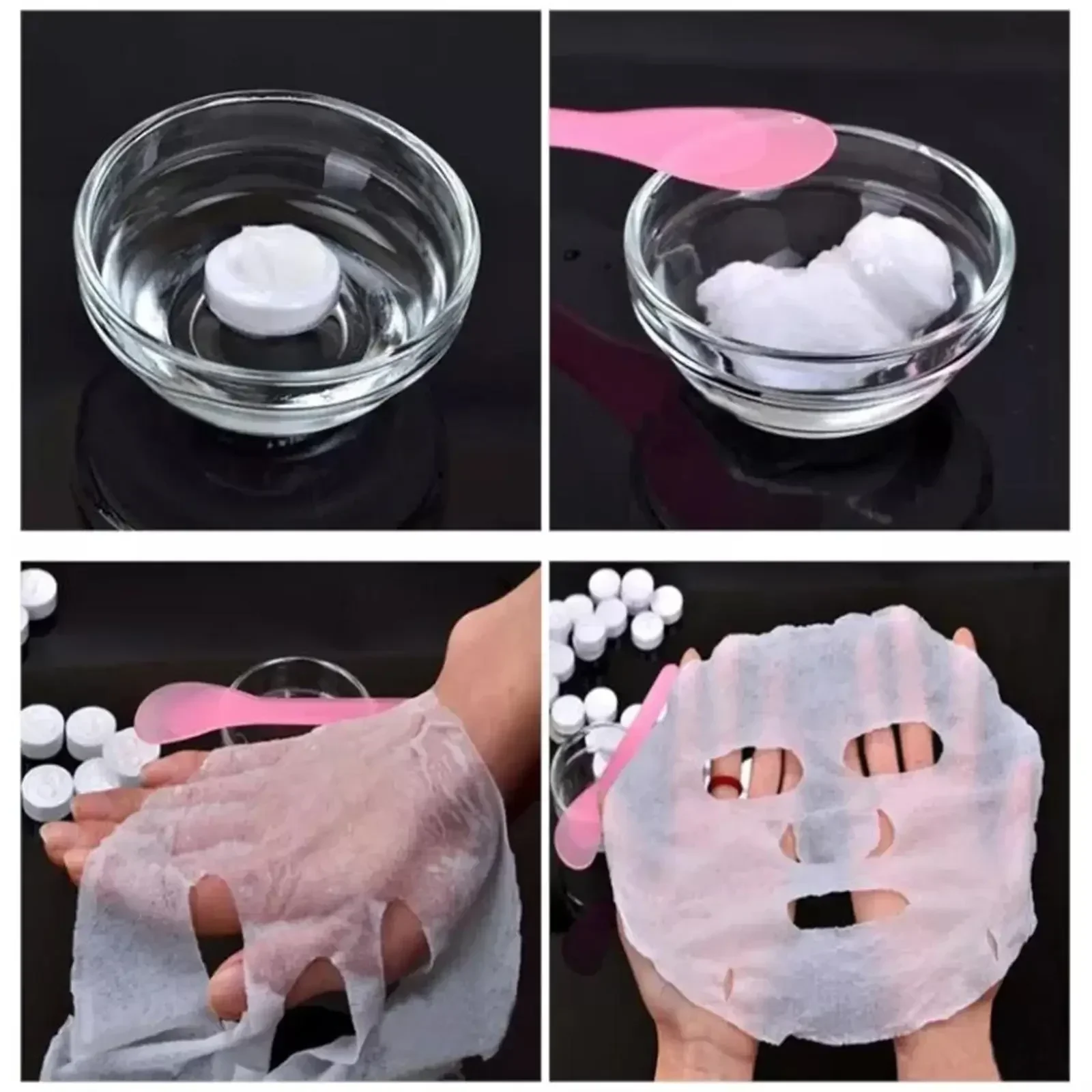 15/30 PCS Gesichtsmaske Papier Reine Baumwolle Hautpflege Komprimierte Gesichtsmaske Kosmetik DIY Einweg für Schönheitssalon