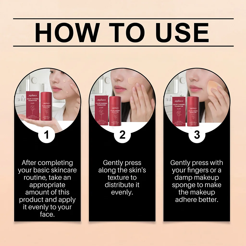 Temperature-Adaptive Foundation - Hydrating, Sheer, Lightweight, Natural Finish and Daily Portable Convenience