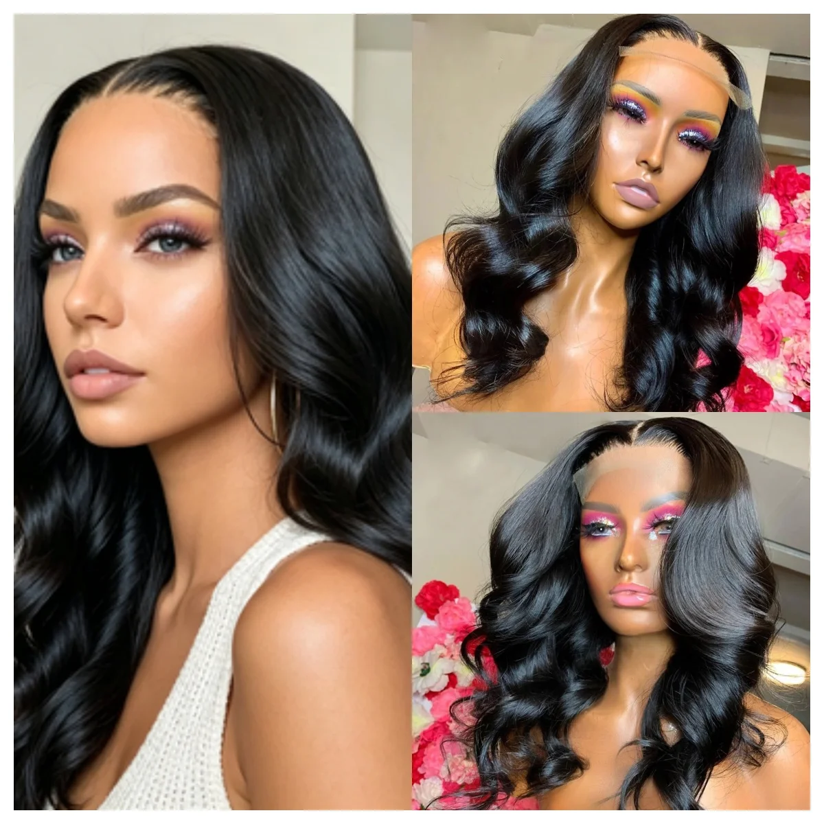 black-shoulder-length-body-wave-lace-front-wig-for-women-glueless-natural-wave-synthetic-heat-resistant-fiber-hair-wig
