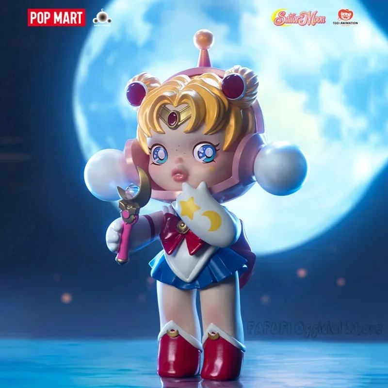 

POPMART SKULLPANDA Сейлор Мун игрушки кавайная Кукла коллекционная фигурка модель экшн-Фигурки игрушки таинственная коробка настольные украшения