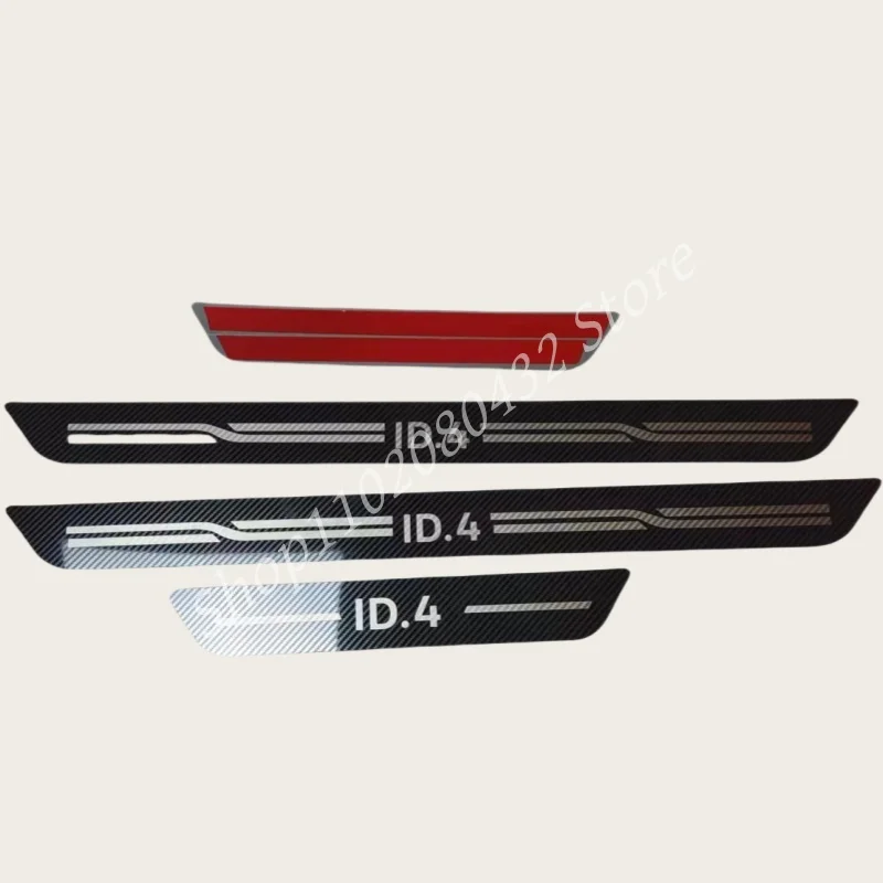 Автомобильная высококачественная крышка из нержавеющей стали, защита от царапин, декоративная панель, аксессуары для Volkswagen ID.4 2021-2024