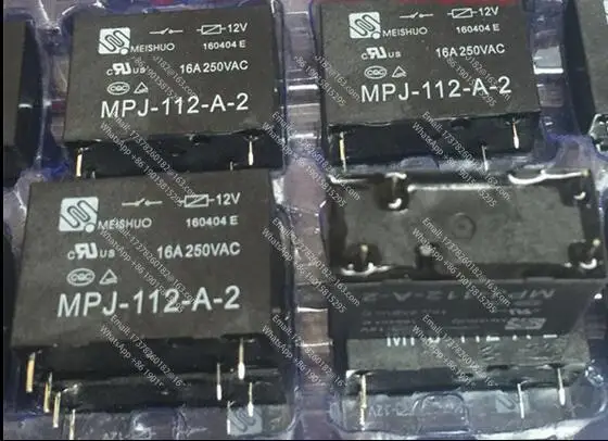 

Новое реле MPJ112A2 12 В MPJ112A212VDC MPJ112A212V 12VDC DIP4 10 шт./лот