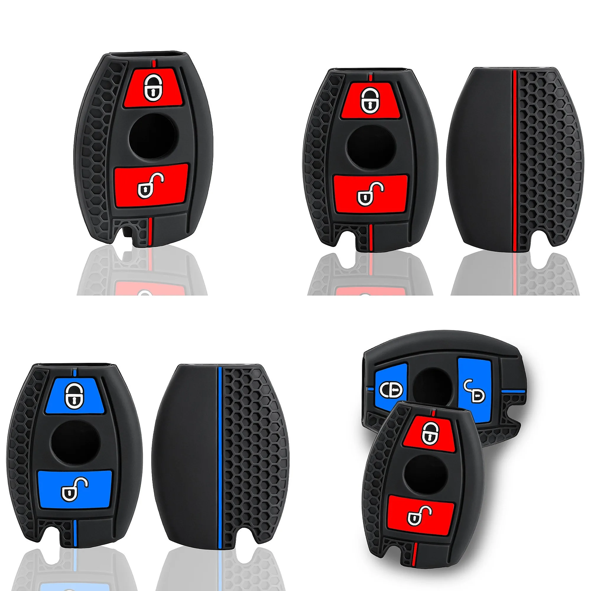 Silicone Car Key Case Cover For Mercedes Bnez CLA GLC GLA GLK W203 W210 W211 W204 W176 A B C R Class AMG Accessories