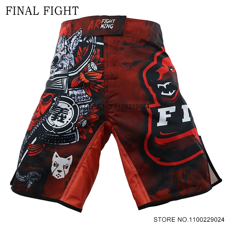 Tiger MMA Shorts Men's Fight Kickboxing Pants Gym Free Combat Mixed Martial Arts BJJ Jiu-jitsu Sanda Boxing Sports Training Wear