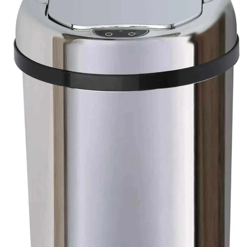 

3 Liter Automatic Open Close Trash Can Sensor Waste Bin Touchless Dustbin Stainless Steel With Inner Plastic Bin