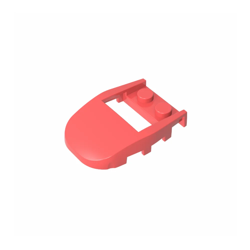 Gobricks GDS-2195 Wedge Curved 4 x 3 Cut Back with Cutout Two Studs Compatible with lego 27944 Building Blocks