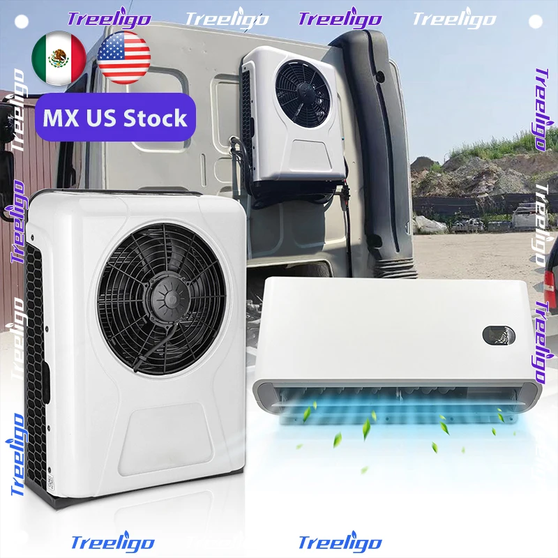 

Treeligo Car Electric Parking Air Conditioner 10500BTU 12V 24V Refrigeration Truck RV Caravan Camper Van Split Air Conditioning