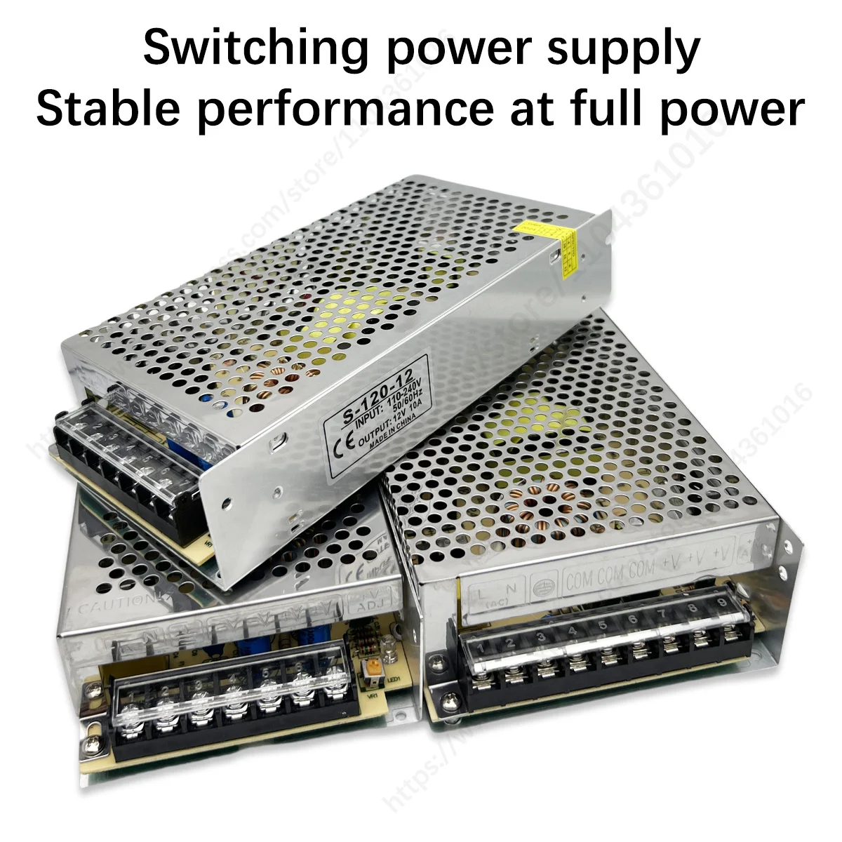 Transformateur de Source d'alimentation à découpage 12V 120W 240W, AC 220V à DC 12V LED SMPS, 12 V Volt pour bande LED CCTV